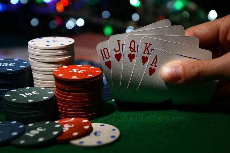 Baccarat card layout and betting area on jayajitu